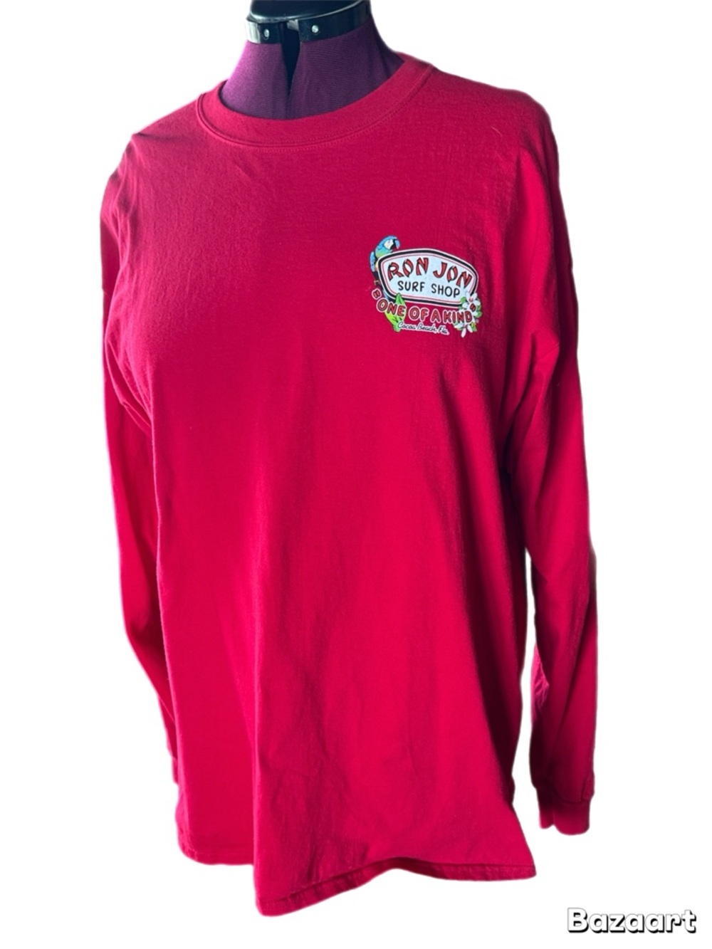Ron Jon Red Surf Shop Graphic Long Sleeve Tee UNISEX XXL GRAPIC’s on BACK&SLEEVE